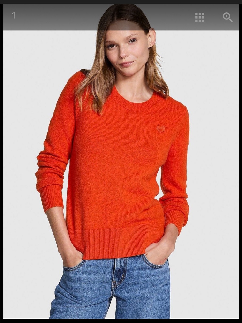 🦋 PINK Victoria's Secret collegiate round neck Sweater
